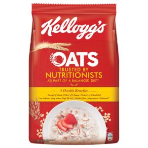 kellogg's oats, rolled oats, high in protein and fibre, low in sodium, 900gram/990gram pack